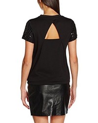 schwarzes T-shirt von Vero Moda