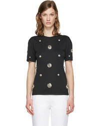 schwarzes T-shirt von Versus