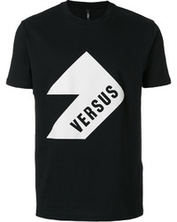 schwarzes T-shirt von Versus