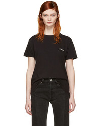 schwarzes T-shirt von Vetements