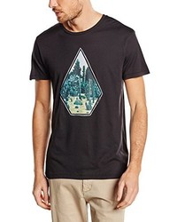 schwarzes T-shirt von Volcom