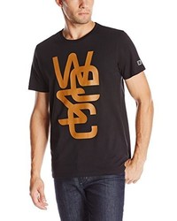 schwarzes T-shirt von Wesc
