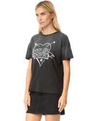 schwarzes T-shirt von Wildfox Couture