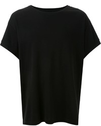 schwarzes T-shirt von Wooyoungmi