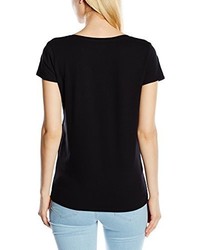 schwarzes T-shirt von Wrangler