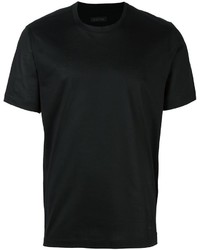 schwarzes T-shirt von Z Zegna