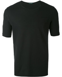 schwarzes T-shirt von Zanone