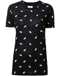 schwarzes T-shirt von Zoe Karssen