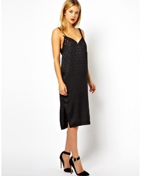 schwarzes Trägerkleid von Asos