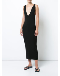 schwarzes Trägerkleid von Dion Lee