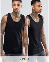 schwarzes Trägershirt von Asos