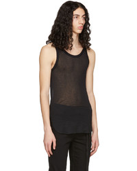 schwarzes Trägershirt von Ann Demeulemeester