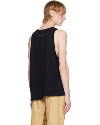 schwarzes Trägershirt von MM6 MAISON MARGIELA