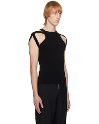 schwarzes Trägershirt von Dion Lee