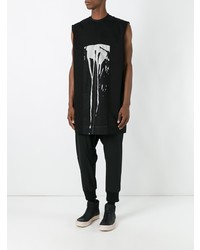 schwarzes Trägershirt von Rick Owens DRKSHDW