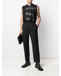 schwarzes Trägershirt von DSQUARED2