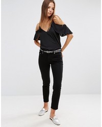 schwarzes Trägershirt von Asos