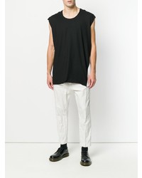 schwarzes Trägershirt von Ann Demeulemeester