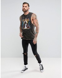 schwarzes Trägershirt von Asos