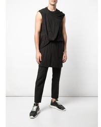 schwarzes Trägershirt von Rick Owens DRKSHDW