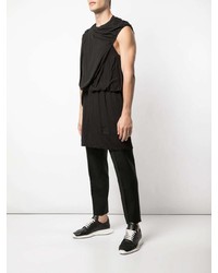 schwarzes Trägershirt von Rick Owens DRKSHDW