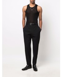 schwarzes Trägershirt von Saint Laurent