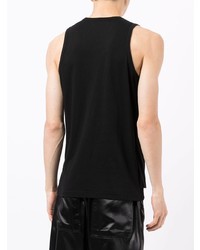 schwarzes Trägershirt von Yohji Yamamoto