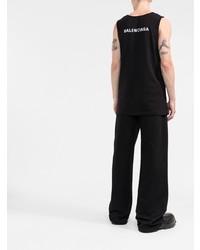 schwarzes Trägershirt von Balenciaga