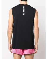 schwarzes Trägershirt von Balmain