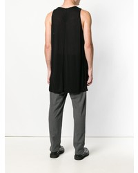 schwarzes Trägershirt von Rick Owens