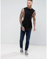 schwarzes Trägershirt von Asos