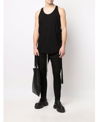 schwarzes Trägershirt von Rick Owens DRKSHDW