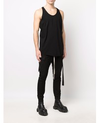 schwarzes Trägershirt von Rick Owens DRKSHDW