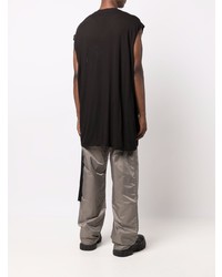 schwarzes Trägershirt von Rick Owens DRKSHDW