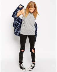 schwarzes Trägershirt von Asos