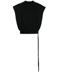 schwarzes Trägershirt von Rick Owens DRKSHDW