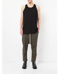 schwarzes Trägershirt von Rick Owens