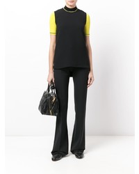 schwarzes Trägershirt von Victoria Victoria Beckham