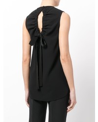 schwarzes Trägershirt von Victoria Victoria Beckham