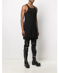 schwarzes Trägershirt von Rick Owens