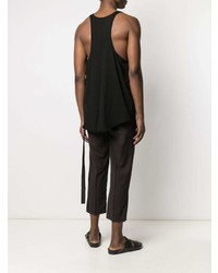 schwarzes Trägershirt von Rick Owens DRKSHDW