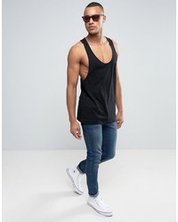 schwarzes Trägershirt von Asos