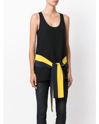 schwarzes Trägershirt von Victoria Victoria Beckham