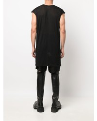 schwarzes Trägershirt von Rick Owens