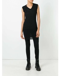 schwarzes Trägershirt von Rick Owens