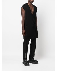 schwarzes Trägershirt von Rick Owens