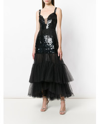 schwarzes Tüll Ballkleid von Temperley London