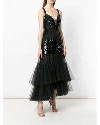 schwarzes Tüll Ballkleid von Temperley London