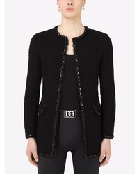 schwarzes Tweed Sakko von Dolce & Gabbana