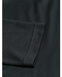 schwarzes und weißes bedrucktes Langarmshirt von Dolce & Gabbana